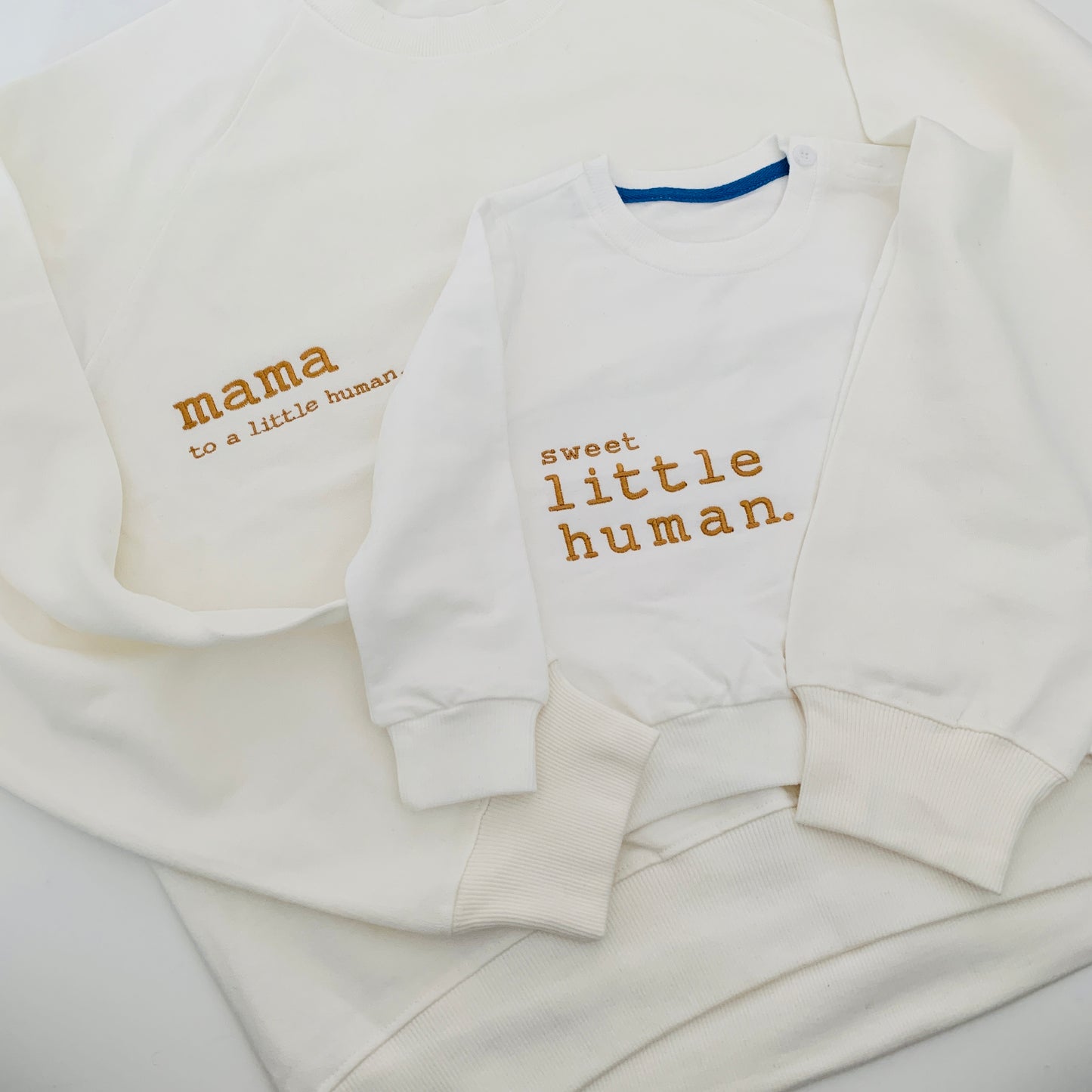 SALE - Children’s Little Human Sweatshirts in White Sweet, Weird or Wild