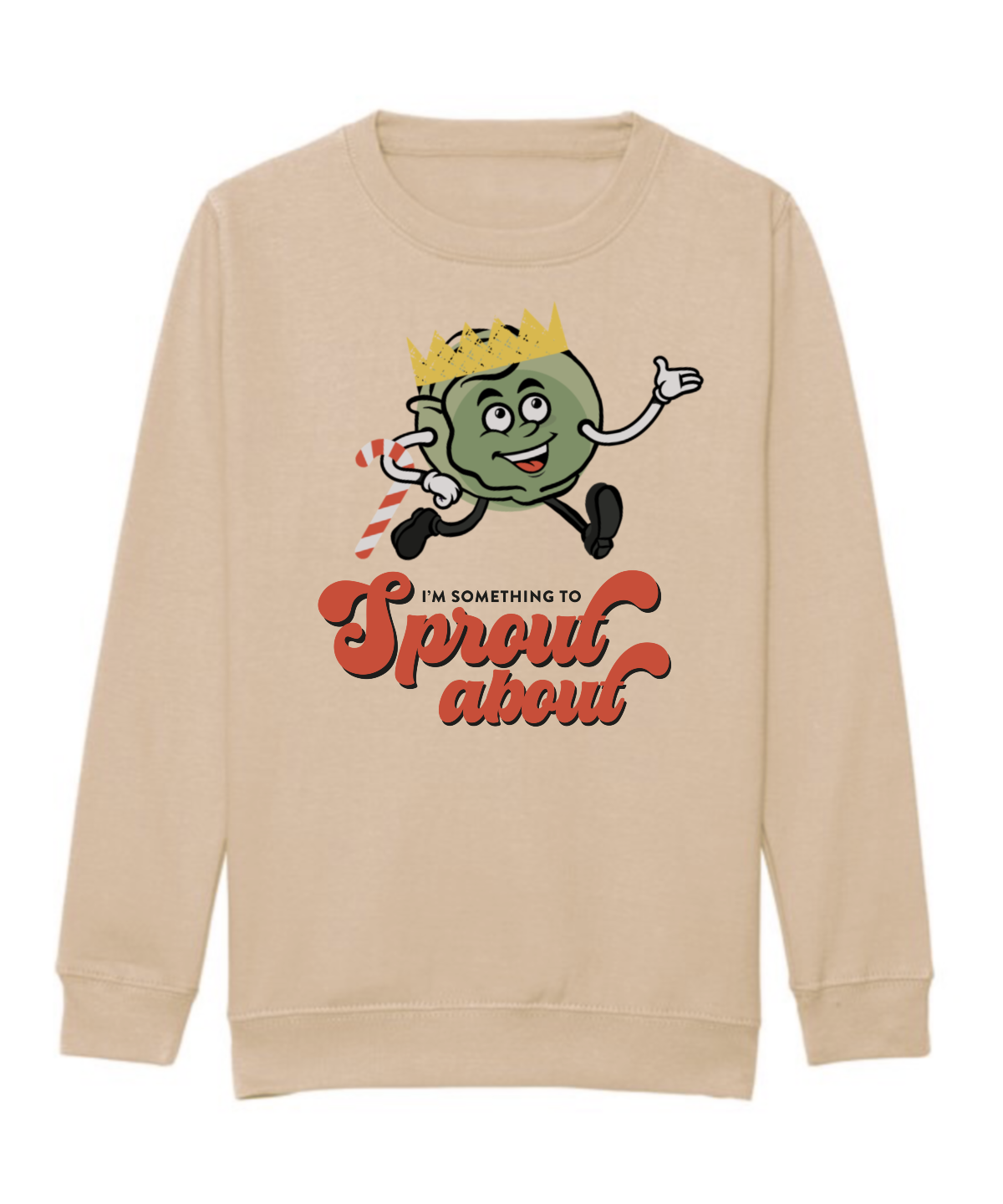 Sprout About Kids Christmas Sweatshirt in Natural