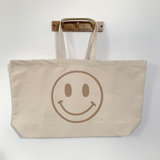 Smiley Face Oversized Tote Bag