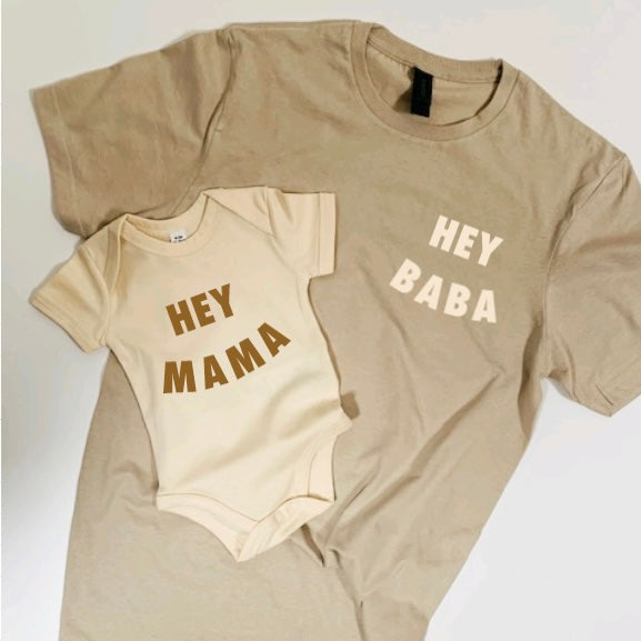HEY MAMA Organic Baby Bodysuit