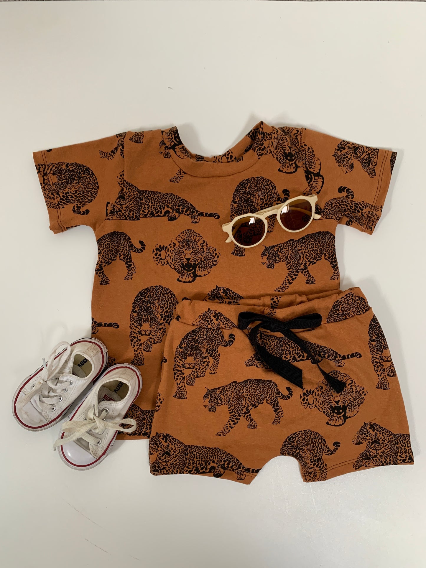 Caramel Leopard Children’s Shorts