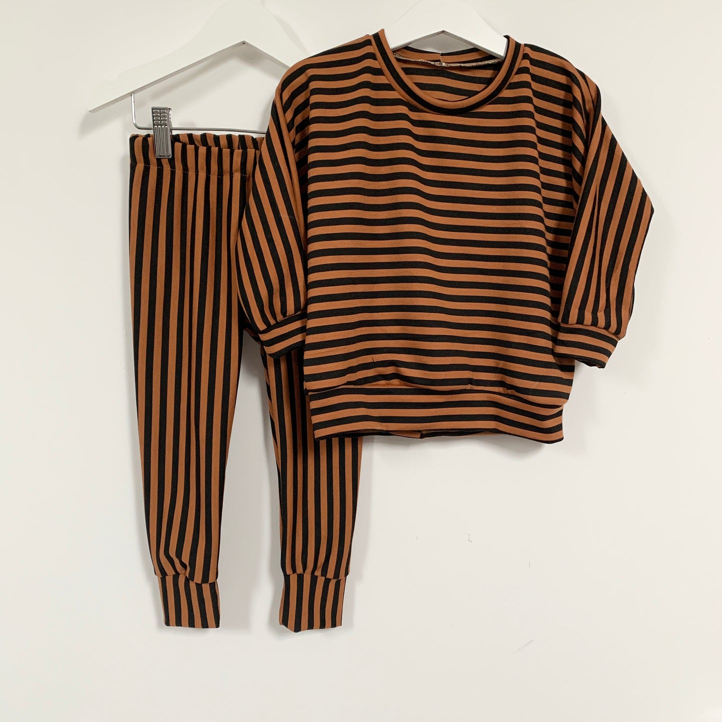 Caramel Stripe Oversized Children's Sweatshirt