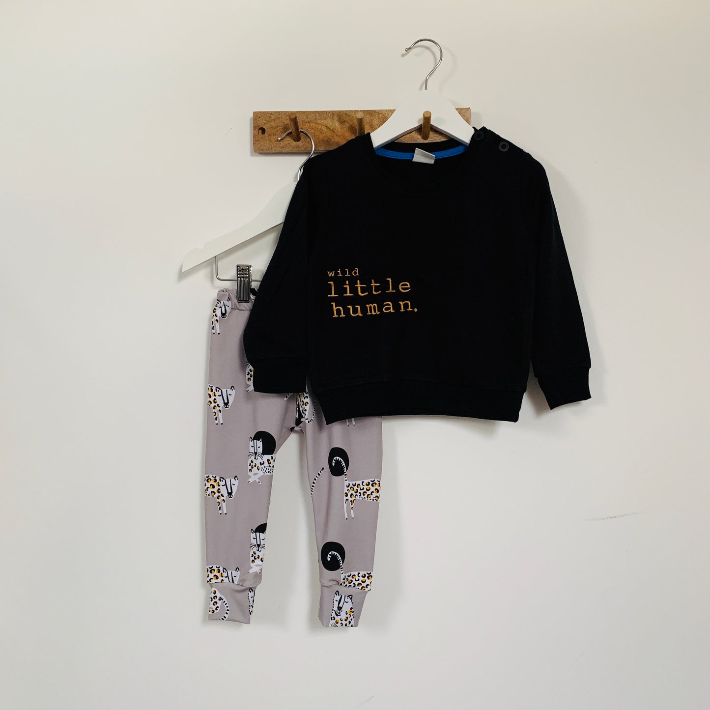 SALE - Children’s Little Human Sweatshirts in Black Sweet, Weird or Wild