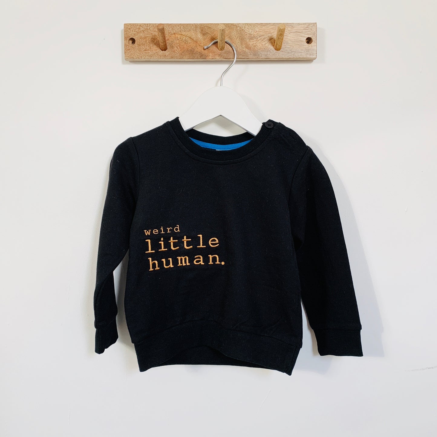SALE - Children’s Little Human Sweatshirts in Black Sweet, Weird or Wild